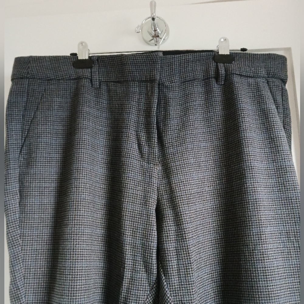 Gray Tweed Houndstooth Pants - Size 18
